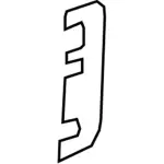 JK4Z16N520A - : 2017-2023 Ford - Running Board Cap for Ford: Transit-150, Transit-250, Transit-350, Transit-350 HD Image