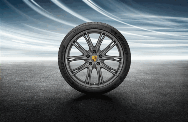 971044660N - Wheels: 21-Inch Exclusive Design Summer Wheel-And-Tire for Porsche: Panamera Image