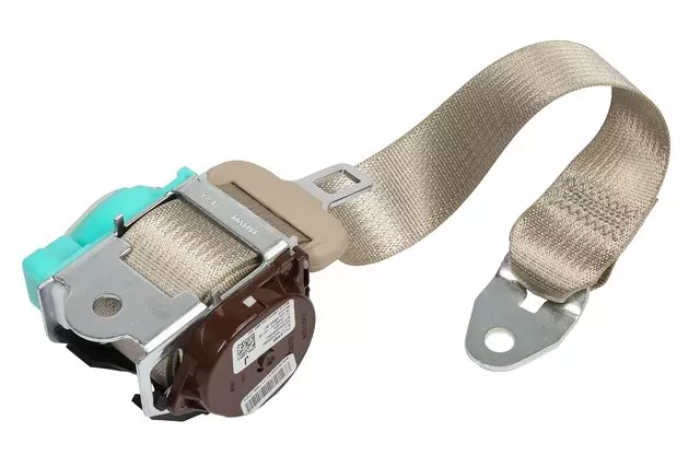 Light Neutral Rear Center Seat Belt with Retractor - GM (19259033)