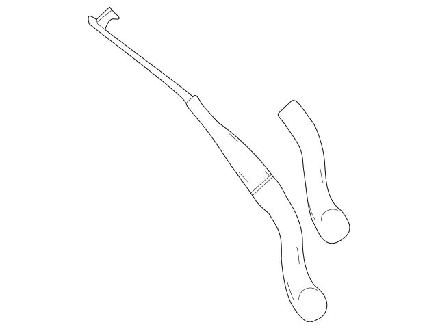 2048201844 - Electrical System: Wiper Arm for Mercedes-Benz: C250, C300, C350 Image image