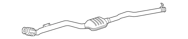 253490690164 - : Exhaust Gas Line, Front for Mercedes-Benz Image