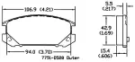 13050382 - : Disc Brake Pad Set for OmniParts Image