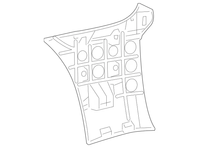 2518850416 - Body: Side Bracket for Mercedes-Benz Image