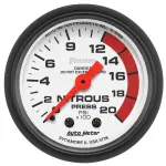 5728 - : GAUGE, NITROUS PRESSURE, 2 1/16", 2000PSI, MECHANICAL, PHANTOM for AutoMeter Image