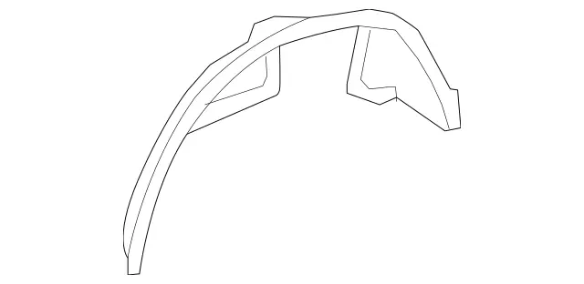 2056101902 - Substructure: Wheel Well for Mercedes-Benz: C43 AMG, C63 AMG, C63 AMG S, E400, E450, E53 AMG Image image