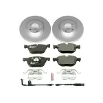 ESK4693 - : Genuine Geomet Coated Rotors, ECE-R90 Brake Pads + Hardware Kit for PowerStop Image