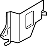 669001MA0C - Body: Cowl Kick Panel for Infiniti Image