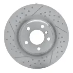 64031113 - : Disc Brake Rotor - Dimpled and Slotted for DYNAMIC FRICTION Image