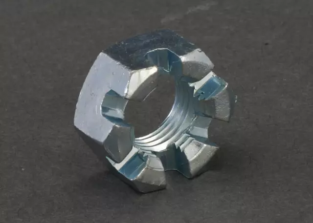 23212010 - : Outer Tie Rod Castle Nut for Subaru: Ascent, B9 Tribeca, BRZ, Crosstrek, Forester, Impreza, Legacy, Outback, Tribeca, WRX, WRX STI, XV Crosstrek Image