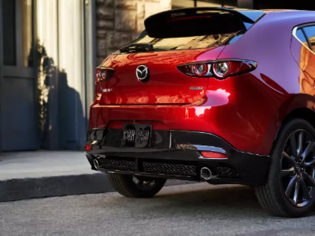 BEMDV4930 - Exterior: Rear Diffuser - W/Out Rear Parking Sensors for Mazda: 3 Image