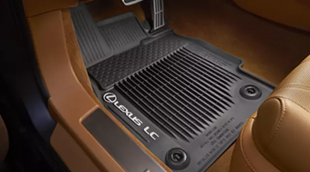 PT9081117002 - Interior: All-Weather Floor Liners - Black for Lexus: LC500, LC500h Image