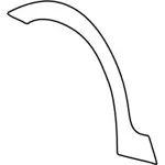 1C7Z16038APTM - Body: Wheel Opening Molding for Ford: Excursion Image