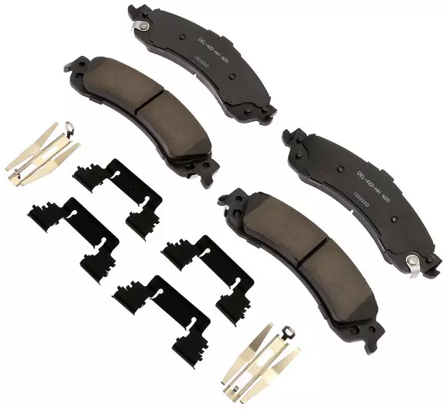 Ceramic Rear Disc Brake Pad Set with Springs and Clips - GM (19428027)