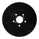 63313037L - : DFC Brake Rotor - Drilled and Slotted - Black for DYNAMIC FRICTION Image