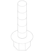 29904003 - Rear Axle: Screw W Washer Assembly for Mercedes-Benz Image