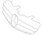 21688017839776 - : Radiator Grille for Mercedes-Benz Image