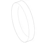 2721410780 - Chassis Sheet Metal/Air Intake: Gasket for Mercedes-Benz Image