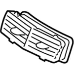 DE9Z19893AE - Body: Louver for Lincoln: MKT Image