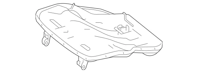 1669201422 - Rear Seat: Cushion Frame for Mercedes-Benz: GL350, GL450, GL550, GL63 AMG, GLS350d, GLS450, GLS550, GLS63 AMG Image image