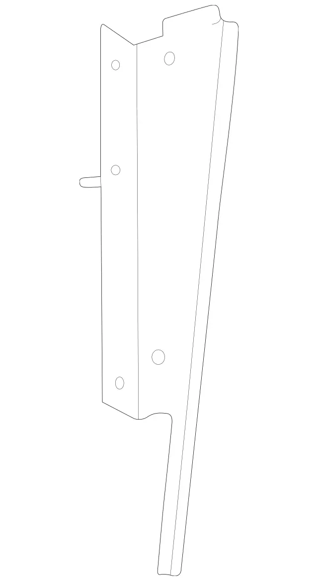 4635000062 - HVAC: Air Baffle for Mercedes-Benz Image