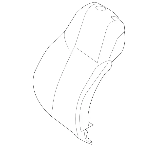 2139105815 - Driver Seat: Outer Cover, Seat Backr for Mercedes-Benz: E300, E350, E43 AMG, E53 AMG, E63 AMG S Image image