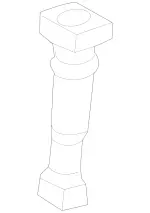 97061029051 - Body: Headrest Guide for Mercedes-Benz Image