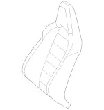 20491016937H23 - : Seat Back Cover for Mercedes-Benz Image