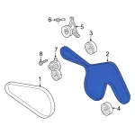 MB3Z8620A - : Serpentine Belt for Ford: Bronco, Ranger Image