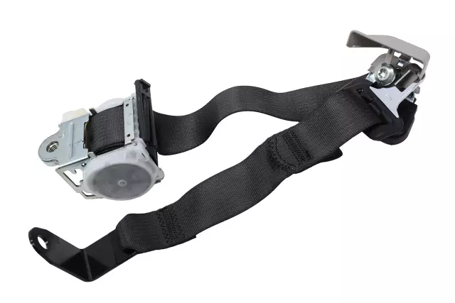 Ebony Rear Passenger Side Seat Belt with Retractor - GM (89027204)
