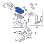 L1MZ9G784C - : Upper Cover for Ford: Explorer, Police Interceptor Utility | Lincoln: Aviator Image