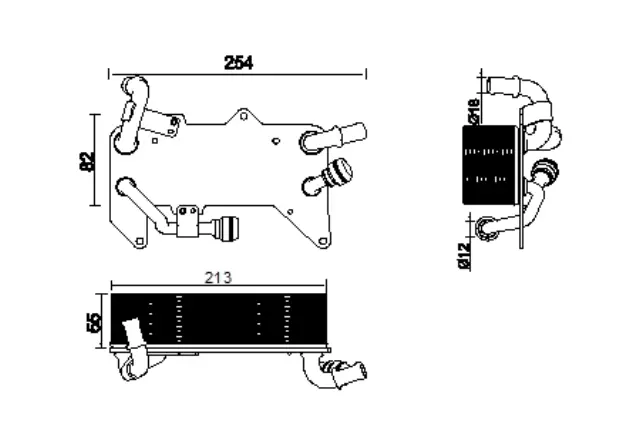 CLC139000P - Transmission &amp; Drivetrain: Behr Automatic Transmission Oil Cooler Assembly for Behr Image