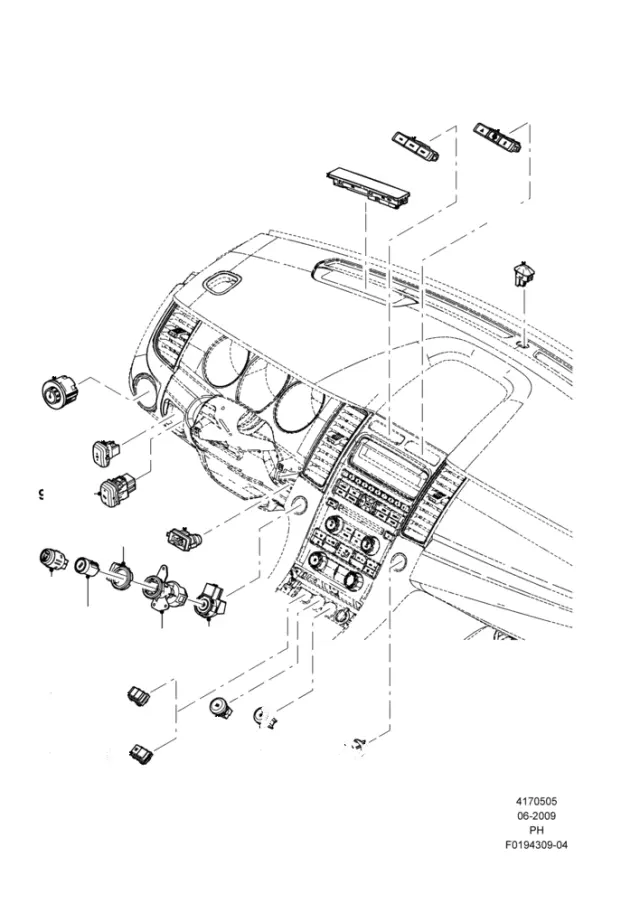 EG1Z13D730A - Body: Switch for Ford Image