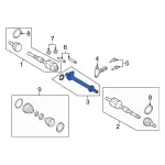 CT4Z-3A329-A - Intermediate Shaft 2012-2014 Ford Edge | Ford