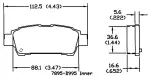 13050794 - : Disc Brake Pad Set for OmniParts Image