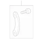 1644100125 - Propeller Shaft: Pk, Mounting Plate for Mercedes-Benz Image