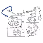 MB3Z2420AA - : Brake Vacuum Hose for Ford Image