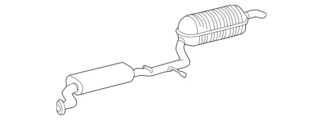 2204905221 - : Exhaust Pipe for Mercedes-Benz: S55 AMG Image