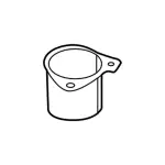 DT1Z5413562AE - Body: Cup Holder for Ford: Transit Connect Image