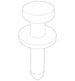 9912532 - Bumper/Fender/Hood: Blind Rivet for Mercedes-Benz: 350SD, E320, E500, E55 AMG, G500, G550, G550 4x4, G580, G63 AMG, G65 AMG, Maybach S550, Maybach S560, Maybach S580, Maybach S600, Maybach S650, Maybach S680, S450, S500, S550, S550e, S560, S580, S580e, S600, S63 AMG, S63 AMG E Performance, S65 AMG, SLS AMG Image