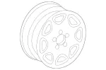 66470065 - : Wheel Alloy 15x6.5 for Mercedes-Benz: C220, C230, C280, C43 AMG Image
