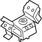 HL3Z6068F - Engine: Trans Mount for Ford Image