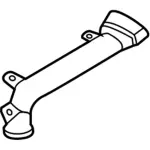 HC3Z19E630A - Body: Defroster Duct for Ford: F-250 Super Duty, F-350 Super Duty, F-450 Super Duty Image