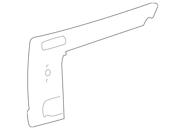 2027370930 - Rear Doors: Seal for Mercedes-Benz: C220, C230, C280, C43 AMG Image