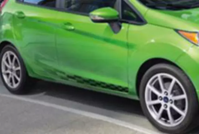 EE8Z5420000AA - Exterior: Side Stripes - Checkered Flag - Ebony for Ford: Fiesta Image