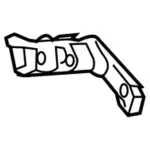 GD9Z17787A - Body: Side Retainer for Lincoln: Continental Image