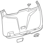 FB5Z7842906BA - Body: Lower Trim Panel for Ford: Explorer, Police Interceptor Utility Image image