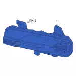 LB5Z15201B - Electrical: Fog Lamp Assembly for Ford: Explorer, Police Interceptor Utility Image