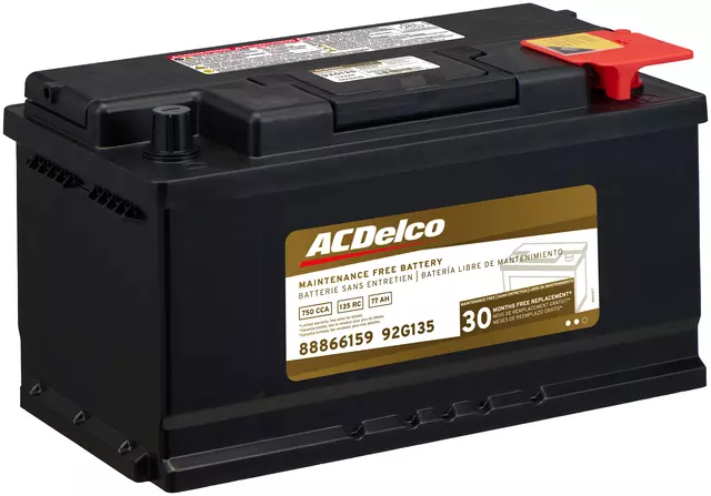 92G135 - Electrical, Charging and Starting: Battery for BMW: 325i, 325is, 328i, 328is, 525i, 528e, 533i, 535i, 635CSi, 735i, L6, L7, M3 | Jaguar: X-Type | Volvo: S60, S60 Cross Country, S80, V60, V60 Cross Country, V70, XC60, XC70 Image