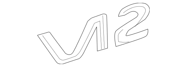 1408173615 - Covering and Lining: Model Badge for Mercedes-Benz: 600SEL, 600SL, CL600, CL65 AMG, S600, SL600 Image image