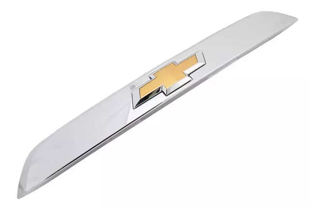 Bright Chrome Rear Closure Center Applique with License Plate Lamp - GM (23267414)